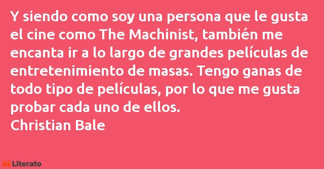 Frases de Christian Bale