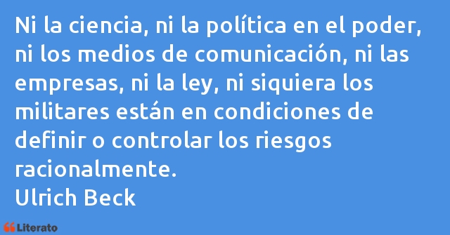 Frases de Ulrich Beck