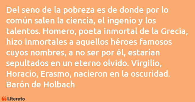 Frases de Barón de Holbach
