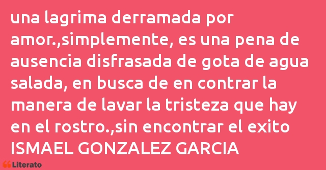 Frases de ISMAEL GONZALEZ GARCIA