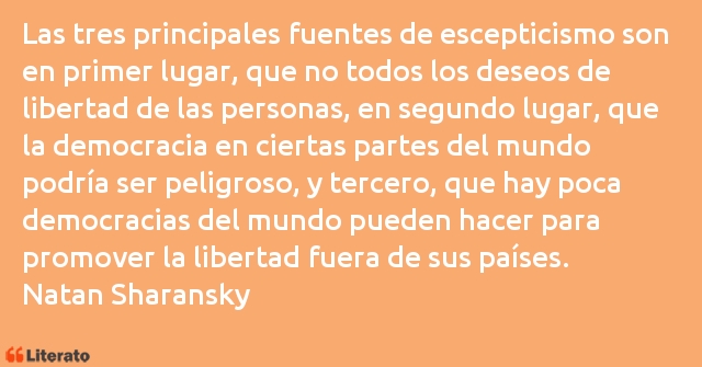 Frases de Natan Sharansky