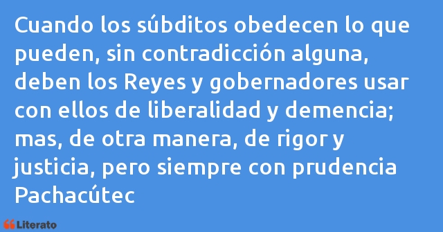 Frases de Pachacútec