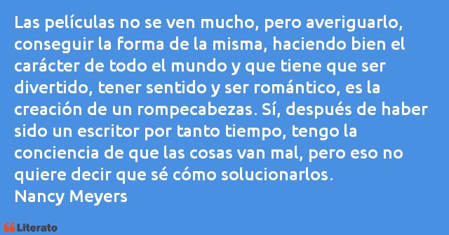 Frases de Nancy Meyers