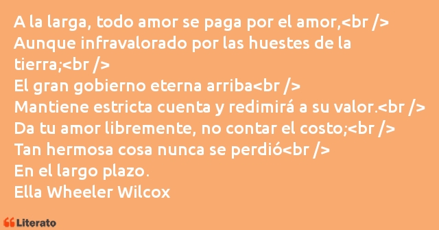 Frases de Ella Wheeler Wilcox