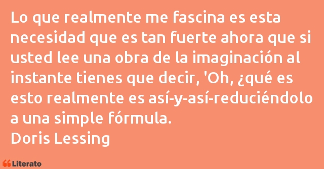 Frases de Doris Lessing