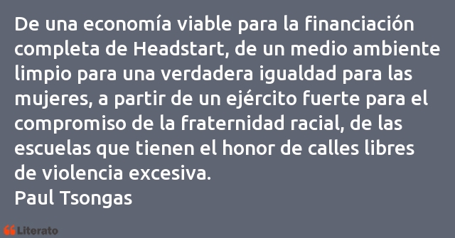 Frases de Paul Tsongas