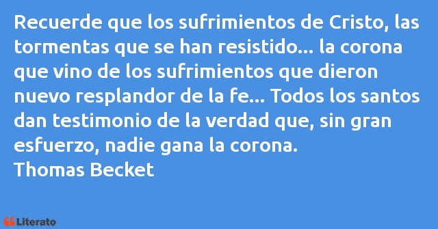 Frases de Thomas Becket