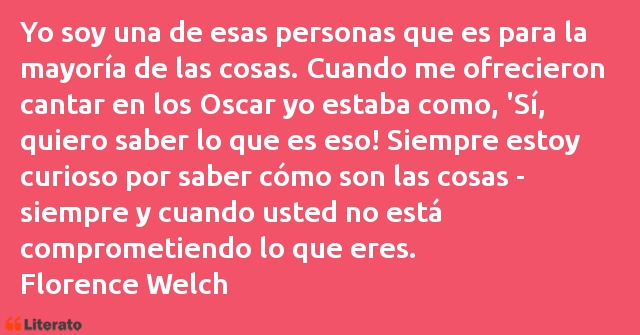 Frases de Florence Welch