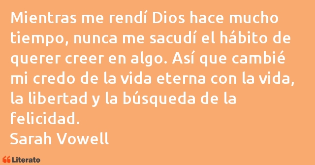 Frases de Sarah Vowell