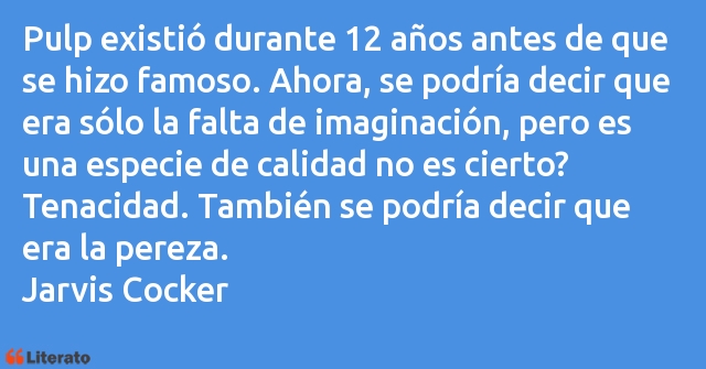 Frases de Jarvis Cocker