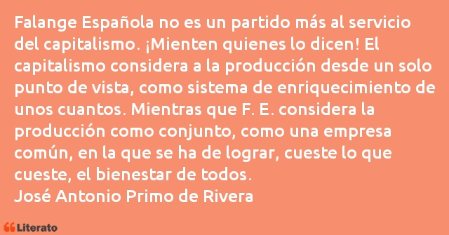 Frases de José Antonio Primo de Rivera