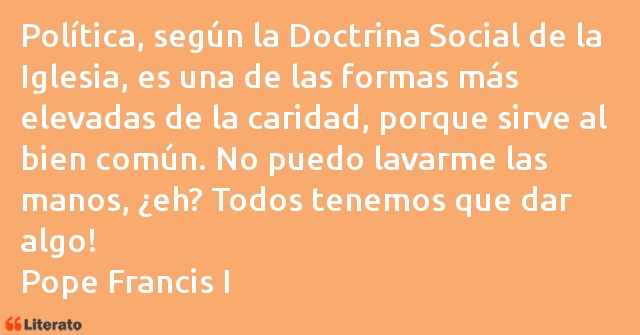 Frases de Papa Francisco