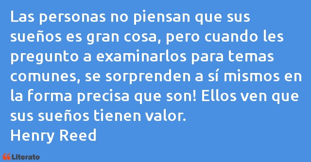 Frases de Henry Reed