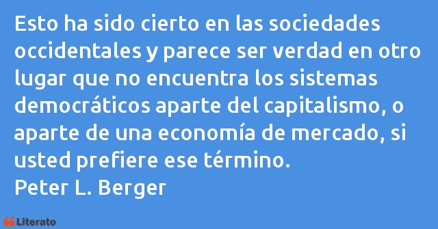 Frases de Peter L. Berger