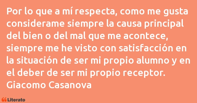 Frases de Giacomo Casanova