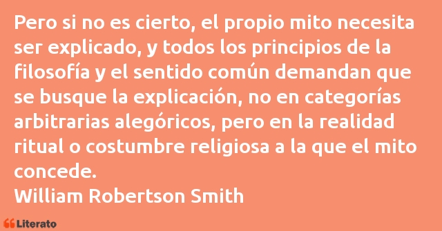 Frases de William Robertson Smith