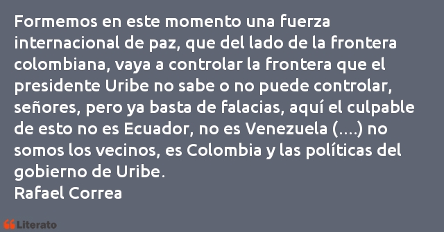 Frases de Rafael Correa