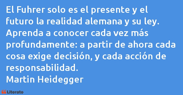 Frases de Martin Heidegger