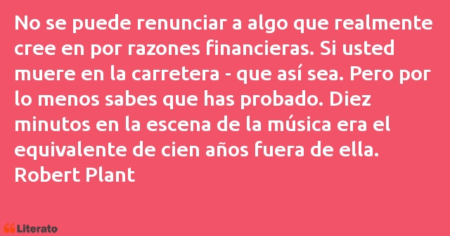 Frases de Robert Plant