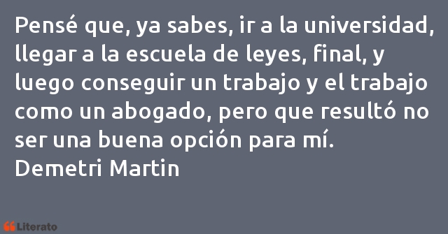 Frases de Demetri Martin