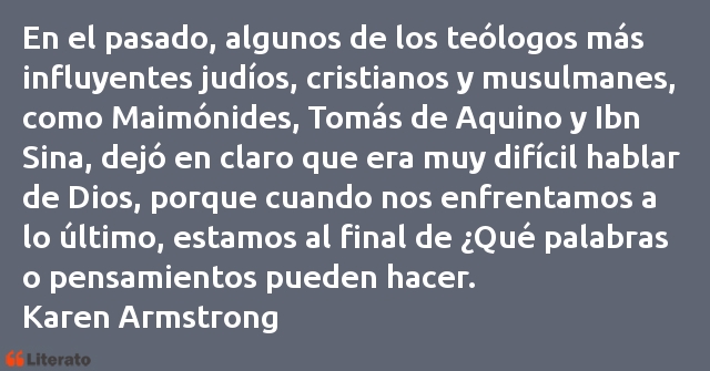 Frases de Karen Armstrong