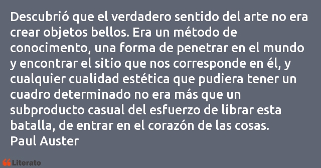 Frases de Paul Auster