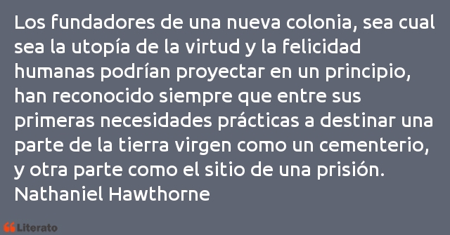 Frases de Nathaniel Hawthorne