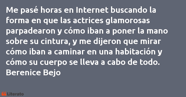 Frases de Berenice Bejo