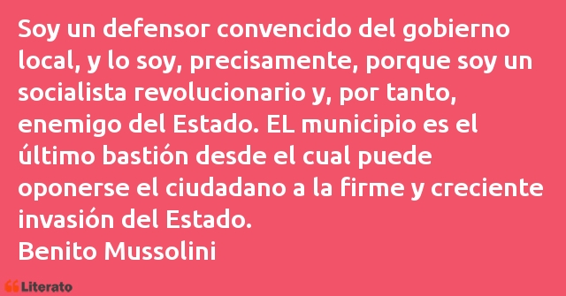 Frases de Benito Mussolini