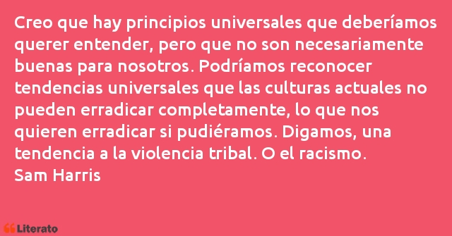 Frases de Sam Harris