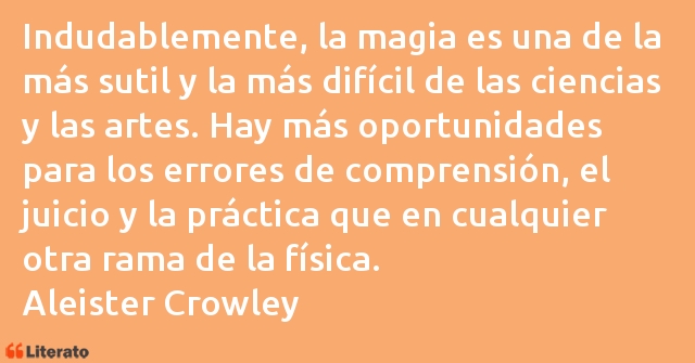 Frases de Aleister Crowley