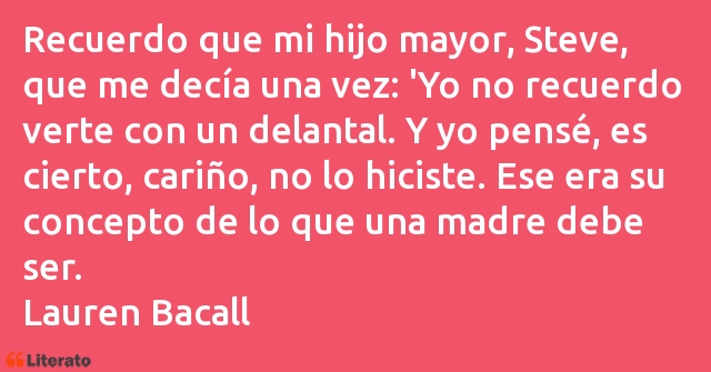 Frases de Lauren Bacall