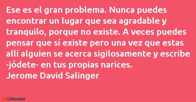 Frases de Jerome David Salinger