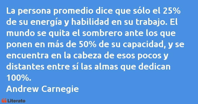 Frases de Andrew Carnegie