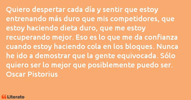 Frases de Oscar Pistorius