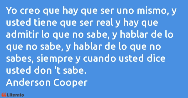 Frases de Anderson Cooper