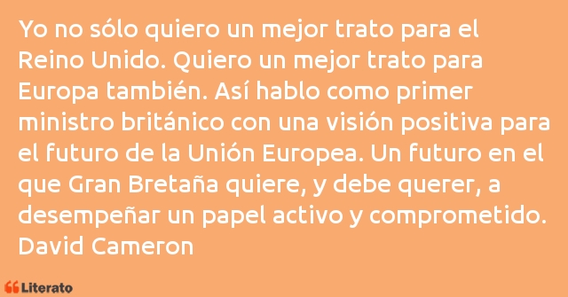 Frases de David Cameron