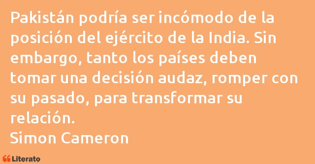 Frases de Simon Cameron