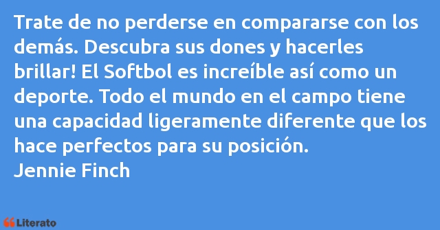 Frases de Jennie Finch