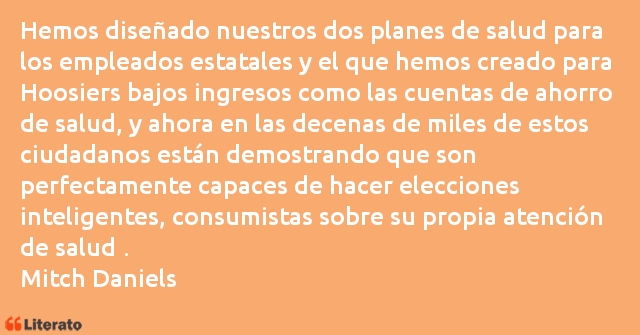 Frases de Mitch Daniels