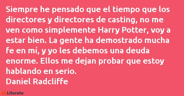 Frases de Daniel Radcliffe