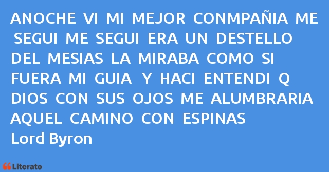 Frases de Lord Byron