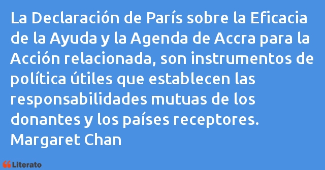 Frases de Margaret Chan