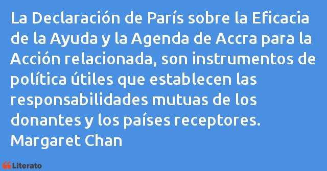 Frases de Margaret Chan