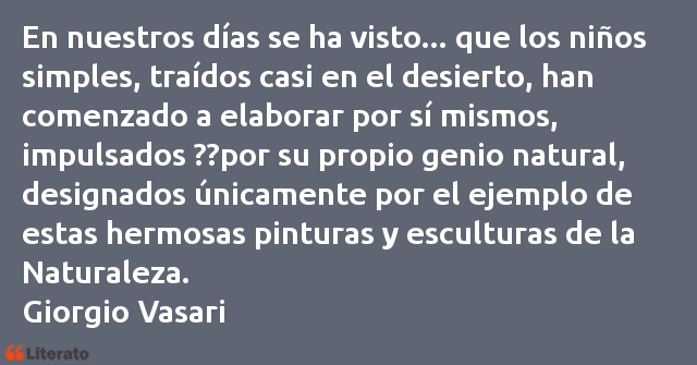 Frases de Giorgio Vasari