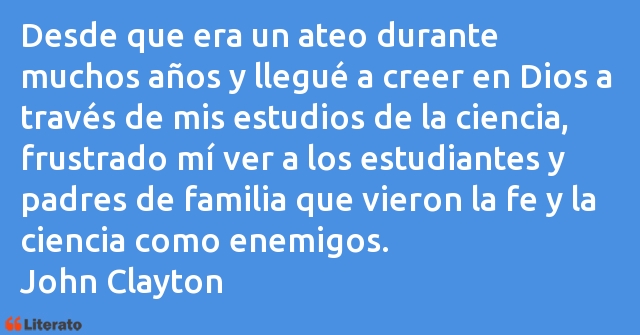 Frases de John Clayton