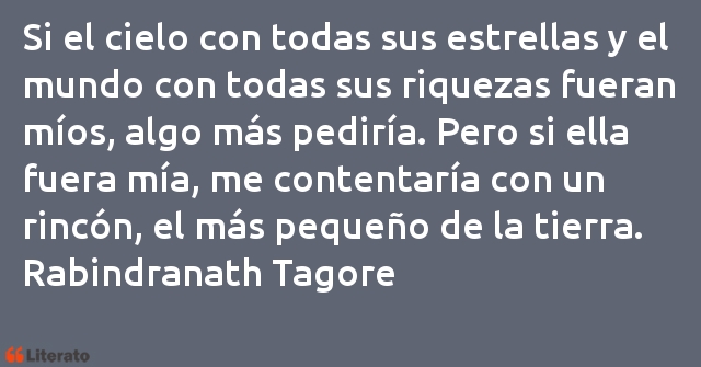 Frases de Rabindranath Tagore