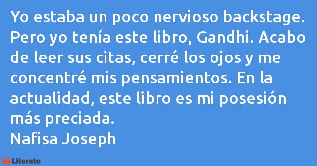 Frases de Nafisa Joseph