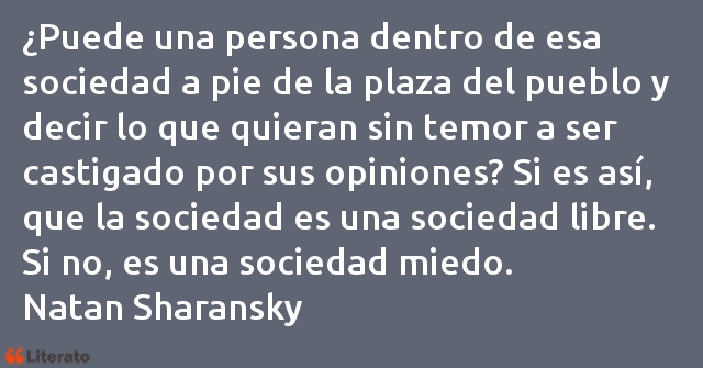 Frases de Natan Sharansky