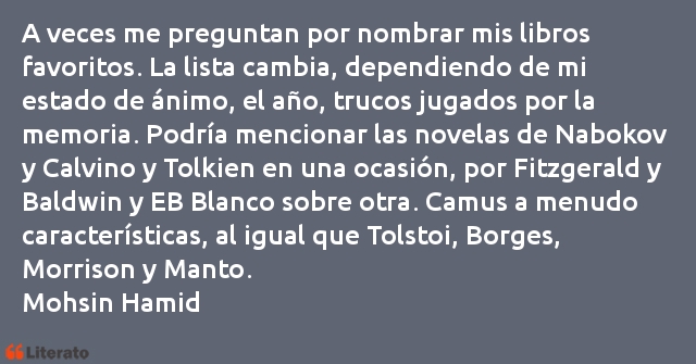 Frases de Mohsin Hamid